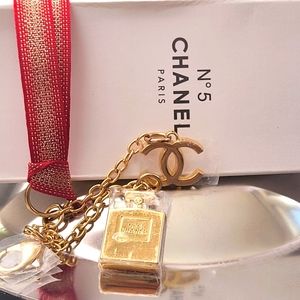 Chanel Gold bag charm EUC